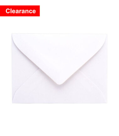White mini envelope for gift card sleeves – plain style