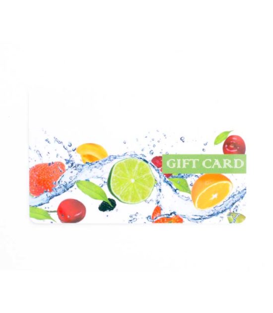 Gift Card Background Fruity Splash