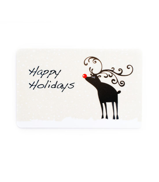 Gift Card Background Holiday Reindeer