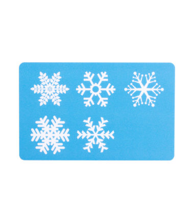 Gift Card Background Blue Snowflake
