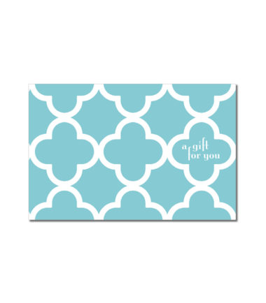 GCH343 - Blue Lattice Side Fold Gift Card Holder