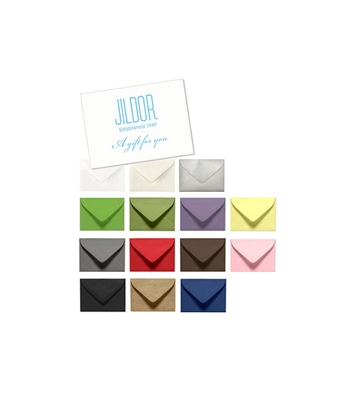 12pc Mini Envelopes Colored Gift Card Small Metallic Designs Paper Envelope Set 