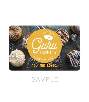 Custom Gift Card Sample - Guru Donuts