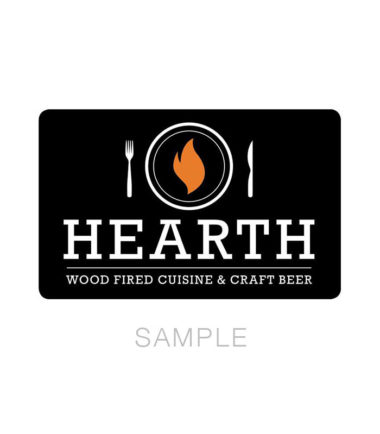 Custom Gift Card Example - Hearth Wine Fired Cuisine & Craft Beer