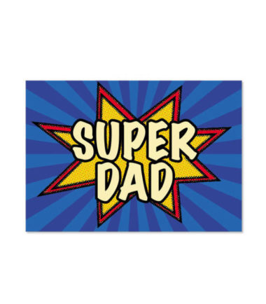 Super Dad Father's Day Gift Card Holder - Outside Front