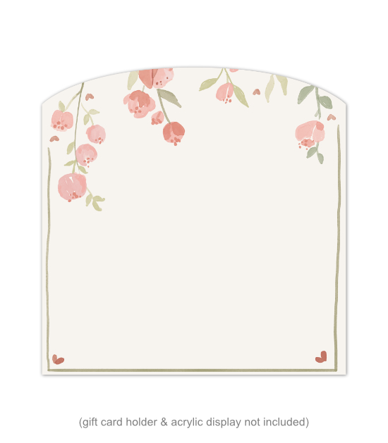 Floral Curved-Top AC1-C Sign Backer