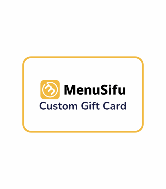 MenuSifu POS Custom Gift Card