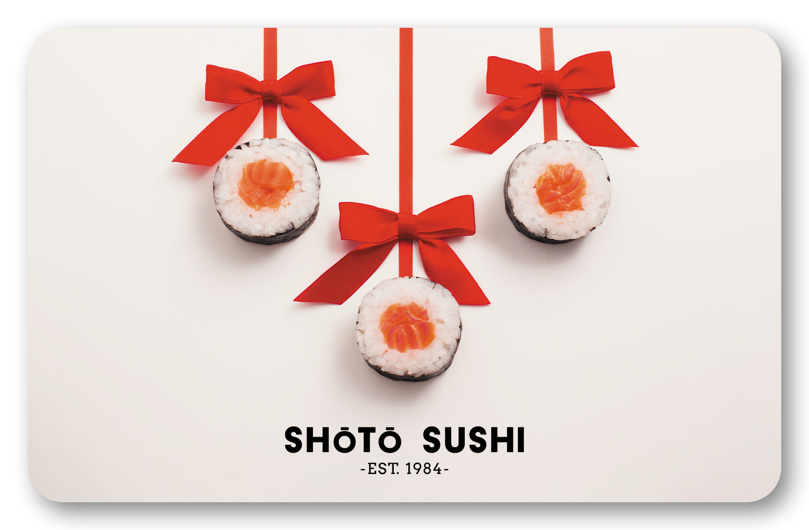 Holiday Themed Gift Card Example - Restaurant