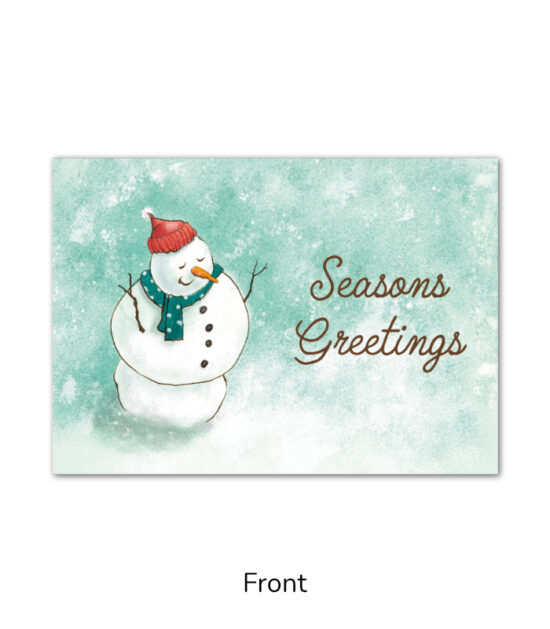 Snowman "Seasons Greetings" Gift Card Holder (GCH444) | eCard Systems
