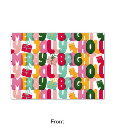 Merry, Jolly & Bright Holiday Gift Card Holder (GCH445) | eCard Systems
