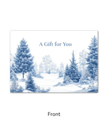 Winter Wonderland Blue Forest Gift Card Holder GCH448)